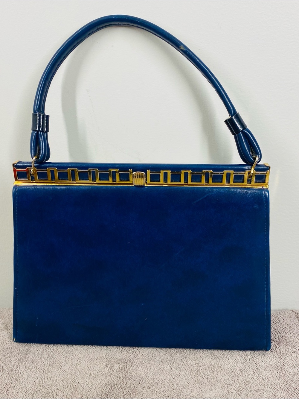 Classic Navy Top-Handle Women's Bag